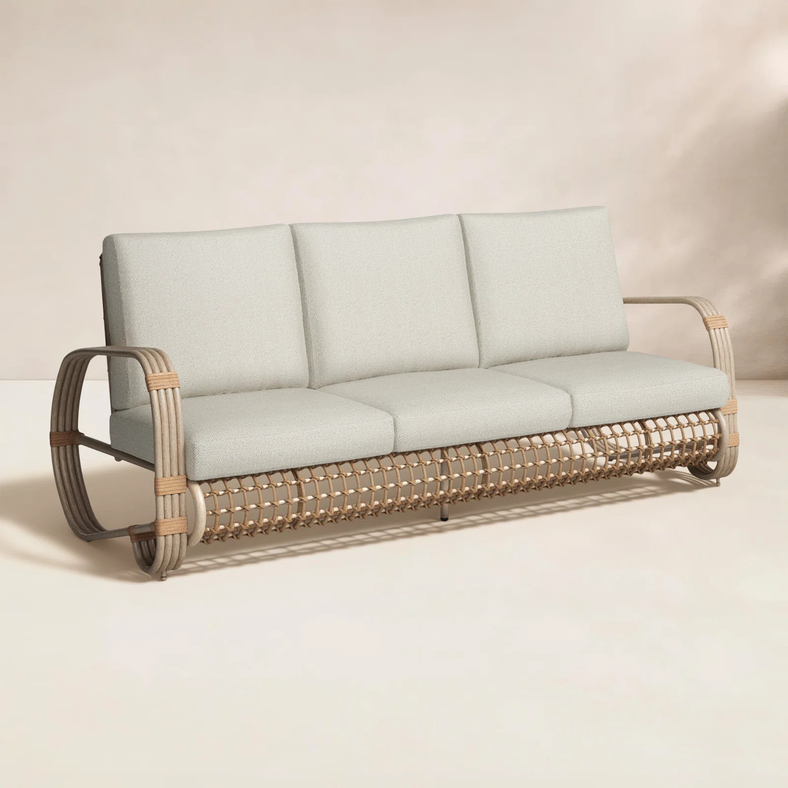 Spy 78" Wide Outdoor Patio Sofa with Cushions | Wayfair North America