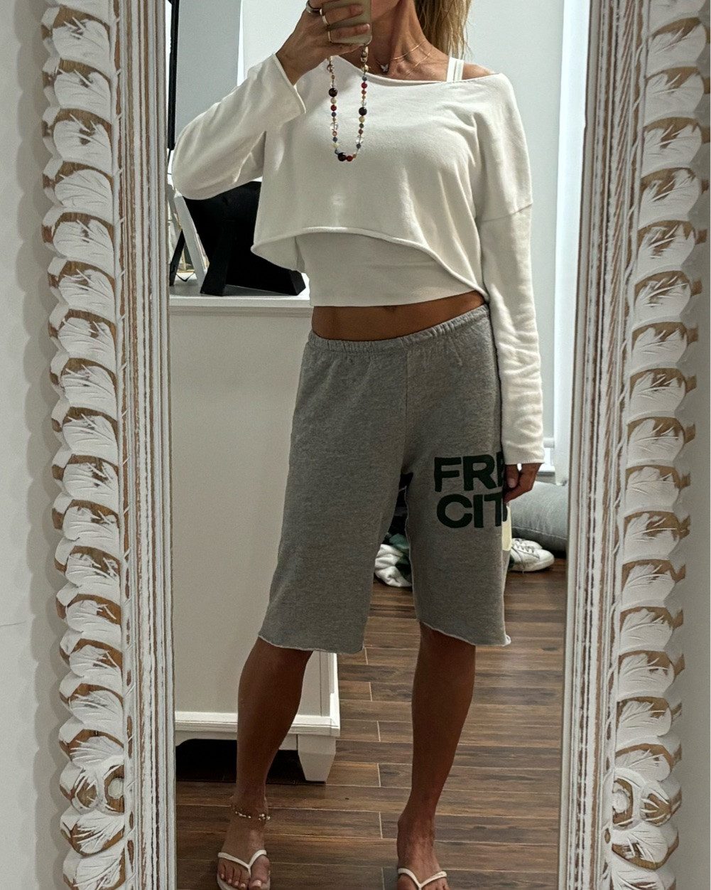 I have always loved my Free City sweatpants and now they have shorts and I’m in love! Sized up to a small for reference!

#LTKOver40 #LTKootd