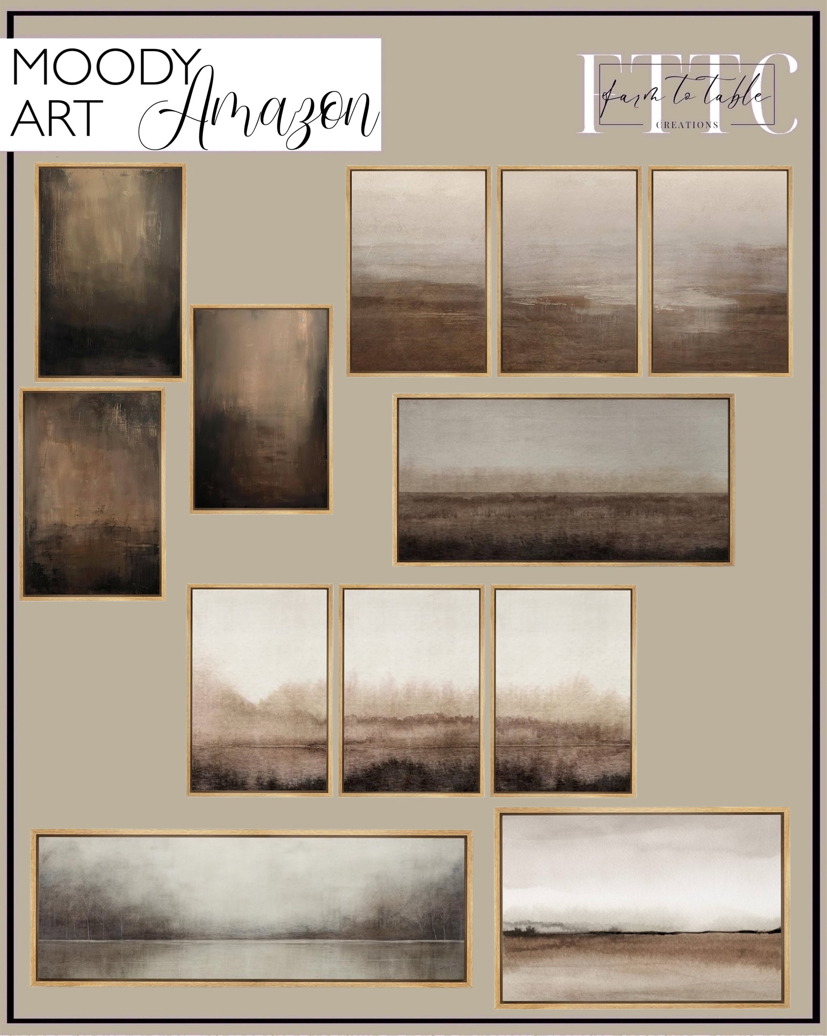 Amazon Moody Artwork. Follow @farmtotablecreations on Instagram for more inspiration.

Living Room Art | Moody Wall Art | Bedroom Art | Abstract Wall Art | Oversized Wall Art 

Presidents’ Day Sale | Living Room | Dining Room | Dining Room Artwork | Bathroom Finds | Bedroom Finds | Bedroom Furniture | nightstands | Home Decor| Fireplace Decor | Spring Refresh |  Bedroom Finds | Neutral Stems | Spring Stems | Bookshelf Decor | Bedroom Space | Cozy Corner | Bathroom | Curated Entryway | Spring  Decor | End of Year Clearance | Trending Decor | Viral Decor  | Coffee Table Decor | Neutral Decor | Fall Stem Sale | Target Finds | Skinny Bench | Bedroom | Living Room | Breakfast Nook | Amazon Home | Target Sale | Loloi Rugs | Magnolia Home | console table | console table styling | faux stems | entryway space | front porch decor | neutral decor | entryway decor | cozy home | affordable decor |  home decor | home inspiration | console styling | entryway rug | cozy moody home | moody home decor | neutral home | bathroom decor | living room | spring decor | Hearth & Hand | Studio McGee | 2025 Home Trends | trending home | Crate&Barrel 




#LTKFindsUnder50 #LTKHome #LTKSaleAlert
