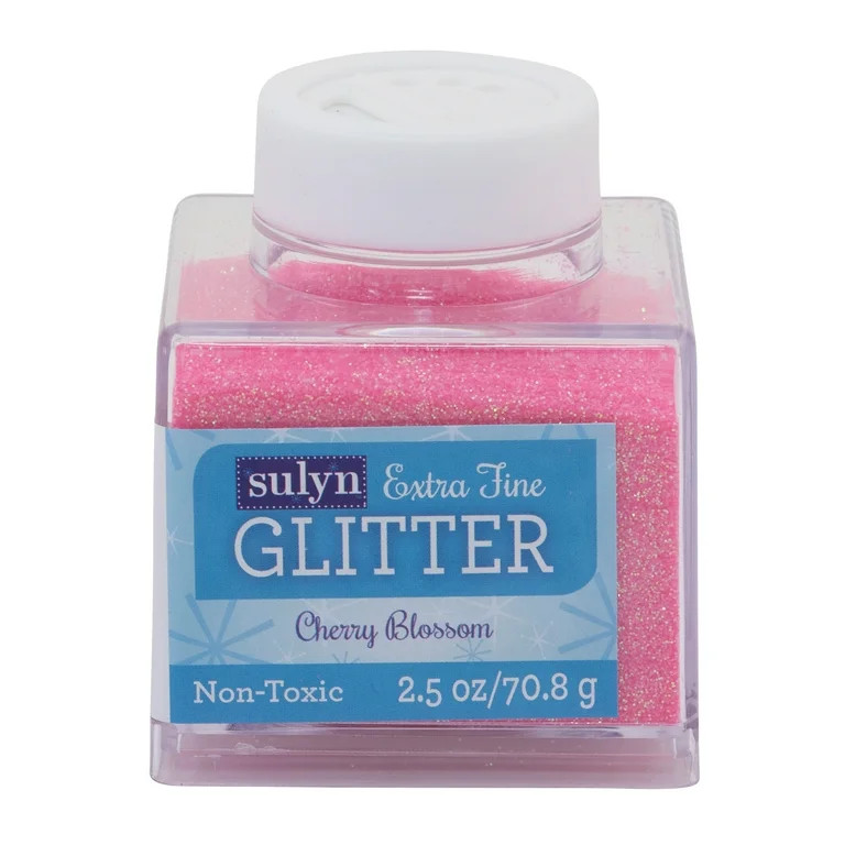 Sulyn Extra Fine Glitter for Crafts, Pink Cherry Blossom, 2.5 oz | Walmart (US)