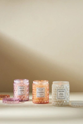 Voluspa Roses Petite Embossed Jar Candle | Anthropologie (US)