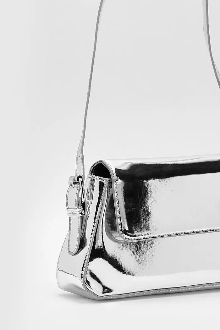 Metallic Shoulder Bag | Boohoo.com (UK & IE)