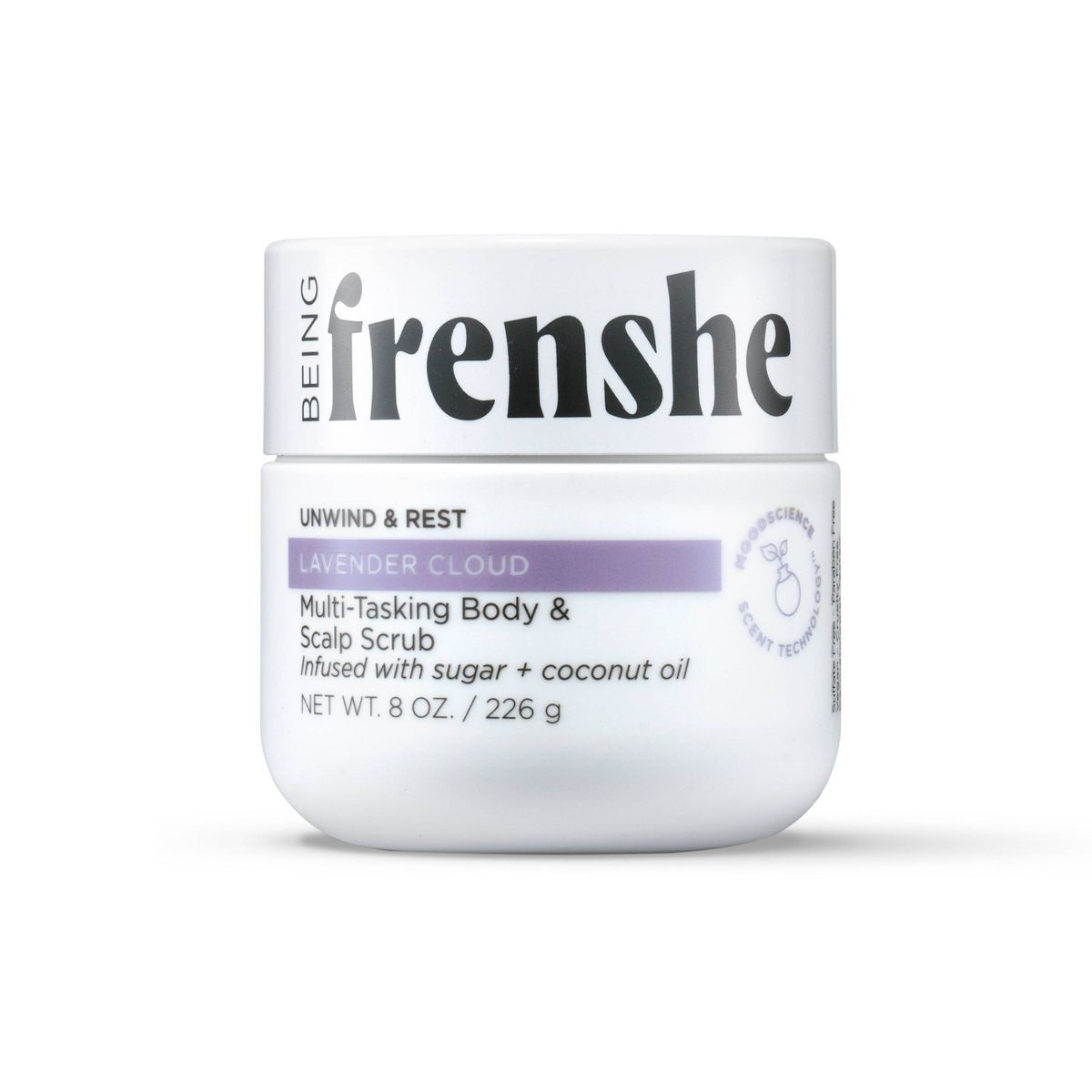 Being Frenshe Multi-Tasking Floral Body & Scalp Scrub - Lavender Cloud - 8oz | Target
