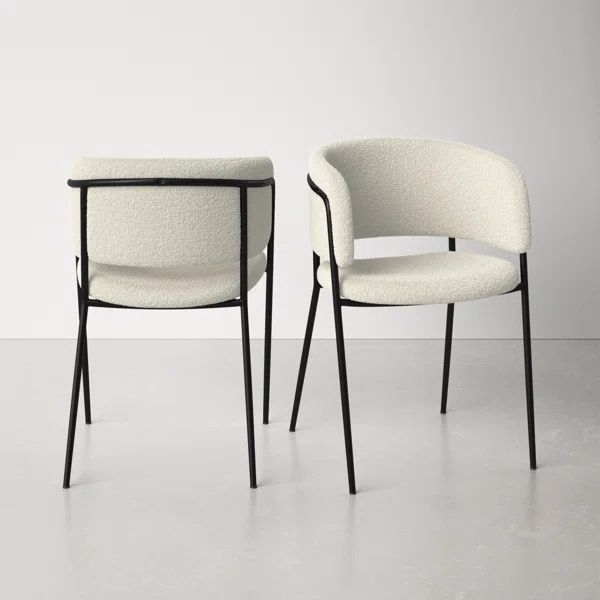 Brook Fabric Solid Back Arm Chair | Wayfair North America