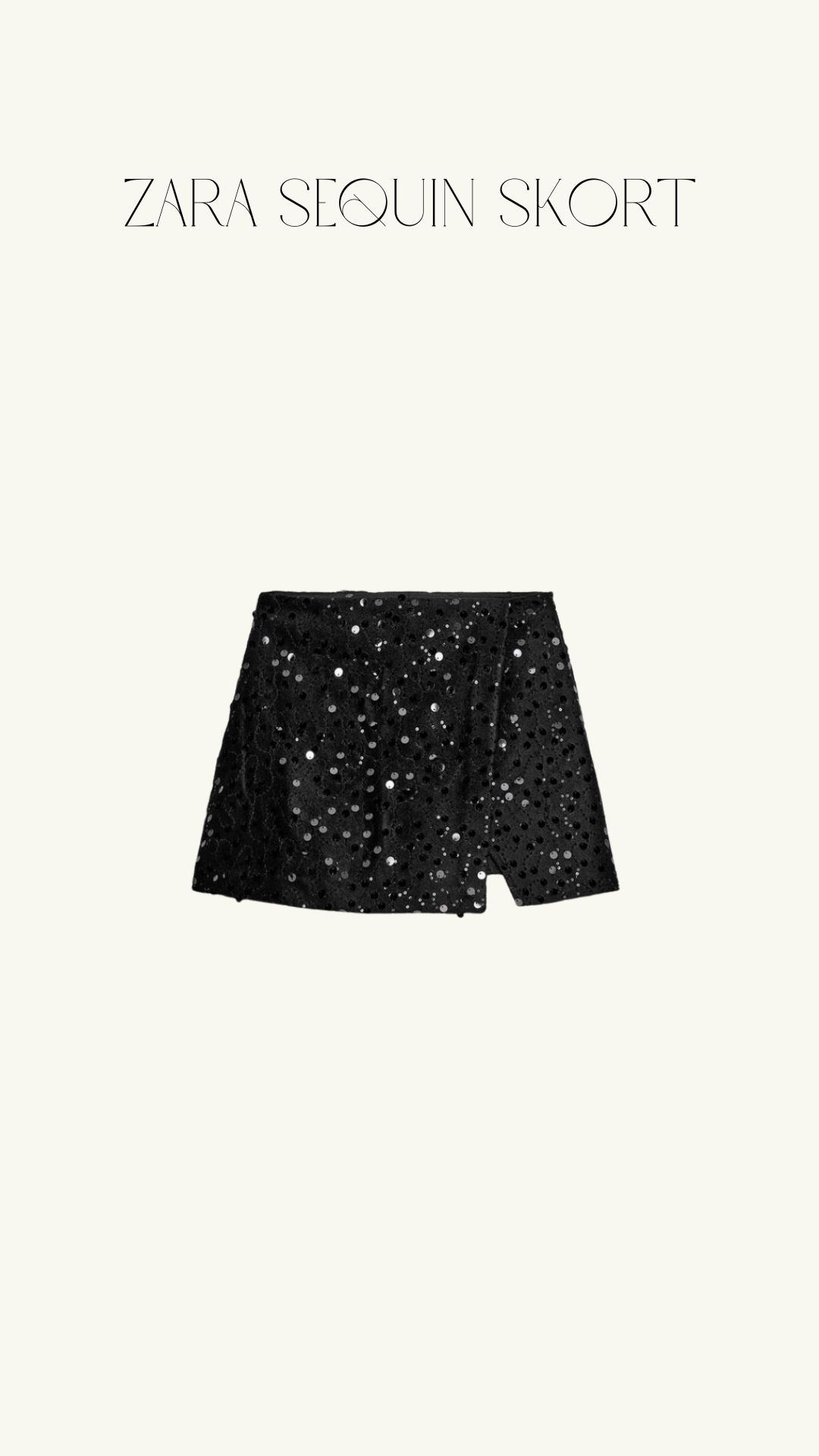 Zara sequin black skort, perfect for the festive season! Partywear, New Years Eve outfit, Christmas party outfit 

 #LTKuk #LTKfestive #LTKstyletip