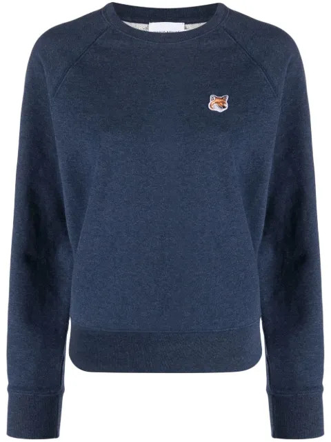 Maison Kitsuné embroidered-fox Sweatshirt - Farfetch | Farfetch Global