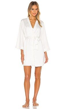 Flora Nikrooz Victoria Solid Charmeuse Wrap Robe in Ivory from Revolve.com | Revolve Clothing (Global)