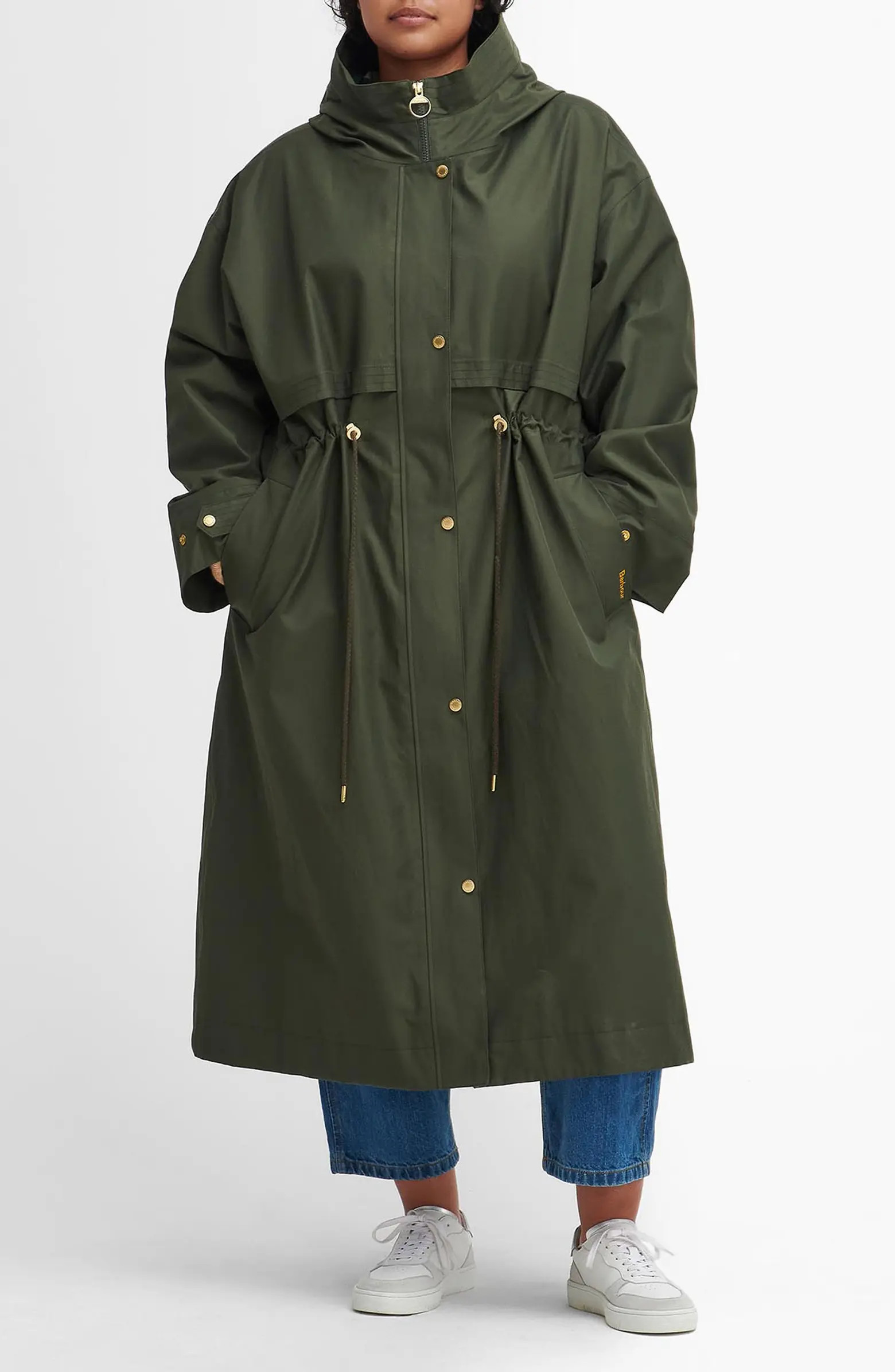 Barbour Lavender Waterproof Hooded Coat | Nordstrom | Nordstrom
