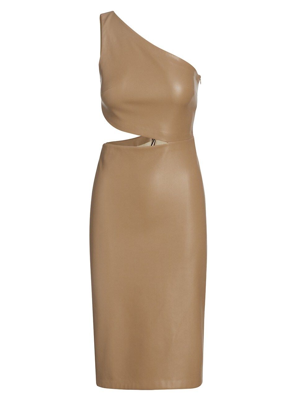 Aliyah Asymmetric Faux Leather Cut-Out Dress | Saks Fifth Avenue