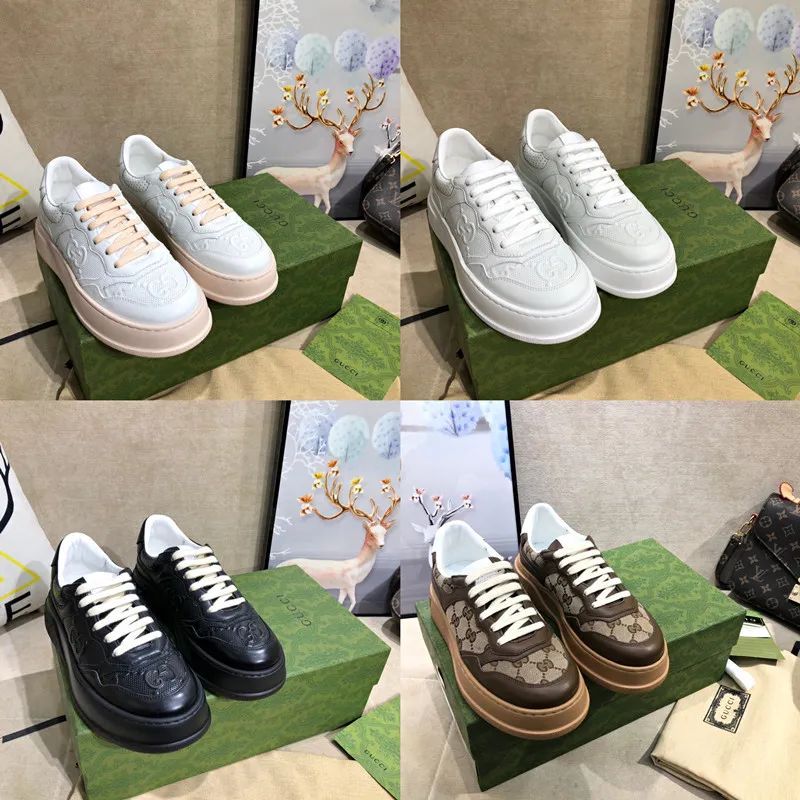 1:1 Dupe Gucci Sneakers Fashion Designer Casual Shoes Slippers For Women Men With Gift Box Size E... | DHGate
