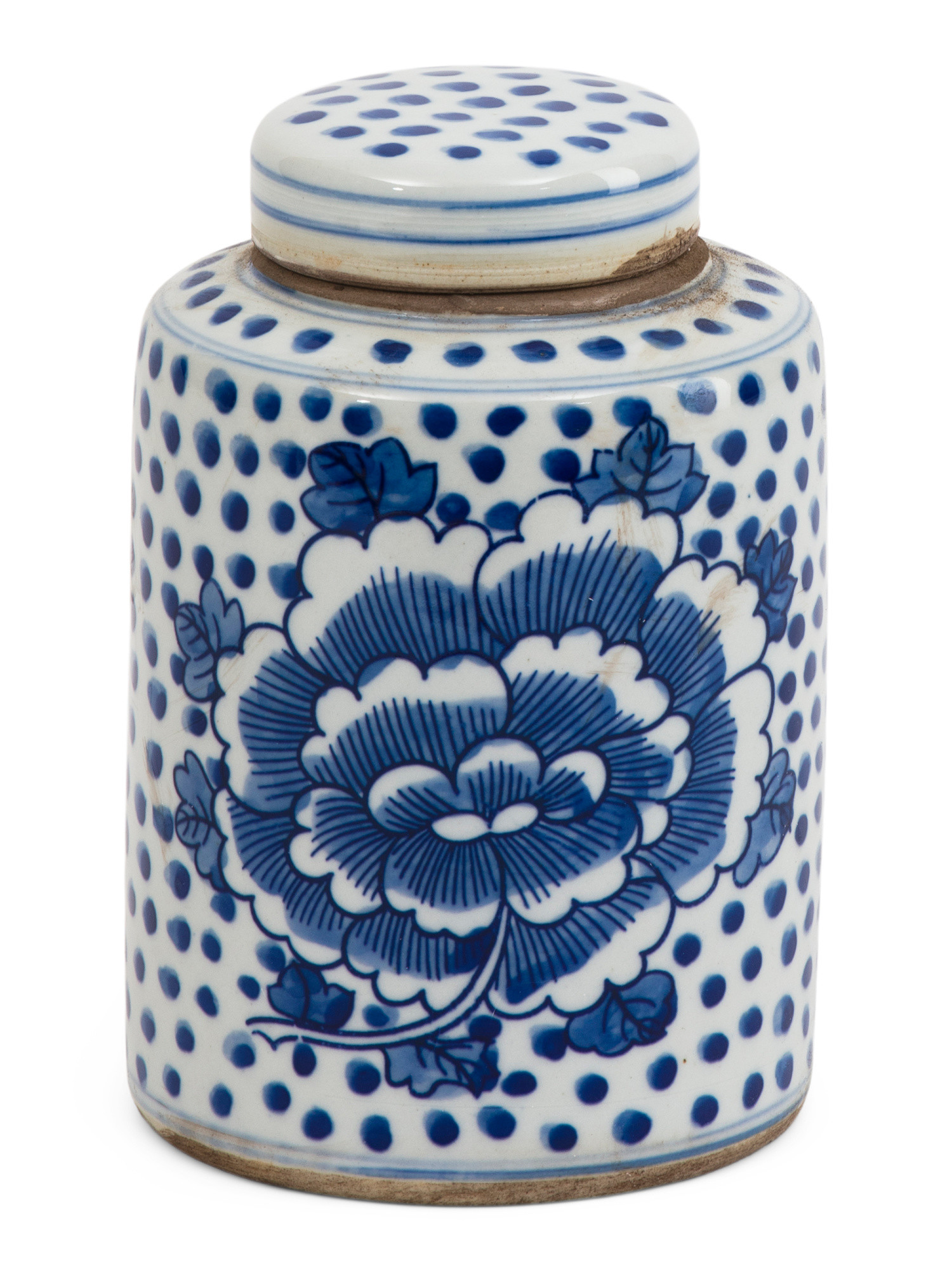 5x7 Peony Dots Mini Tea Jar With Lid | TJ Maxx