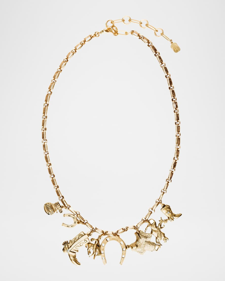 Elizabeth Cole Dakota Charm Necklace | Neiman Marcus