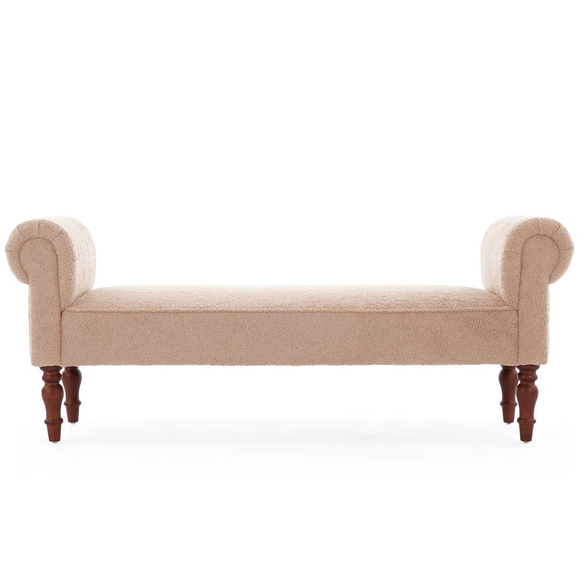 Monroe 59'' Wide Transitional Traditional Upholstered Bench With Rolled Arms | Wayfair North America