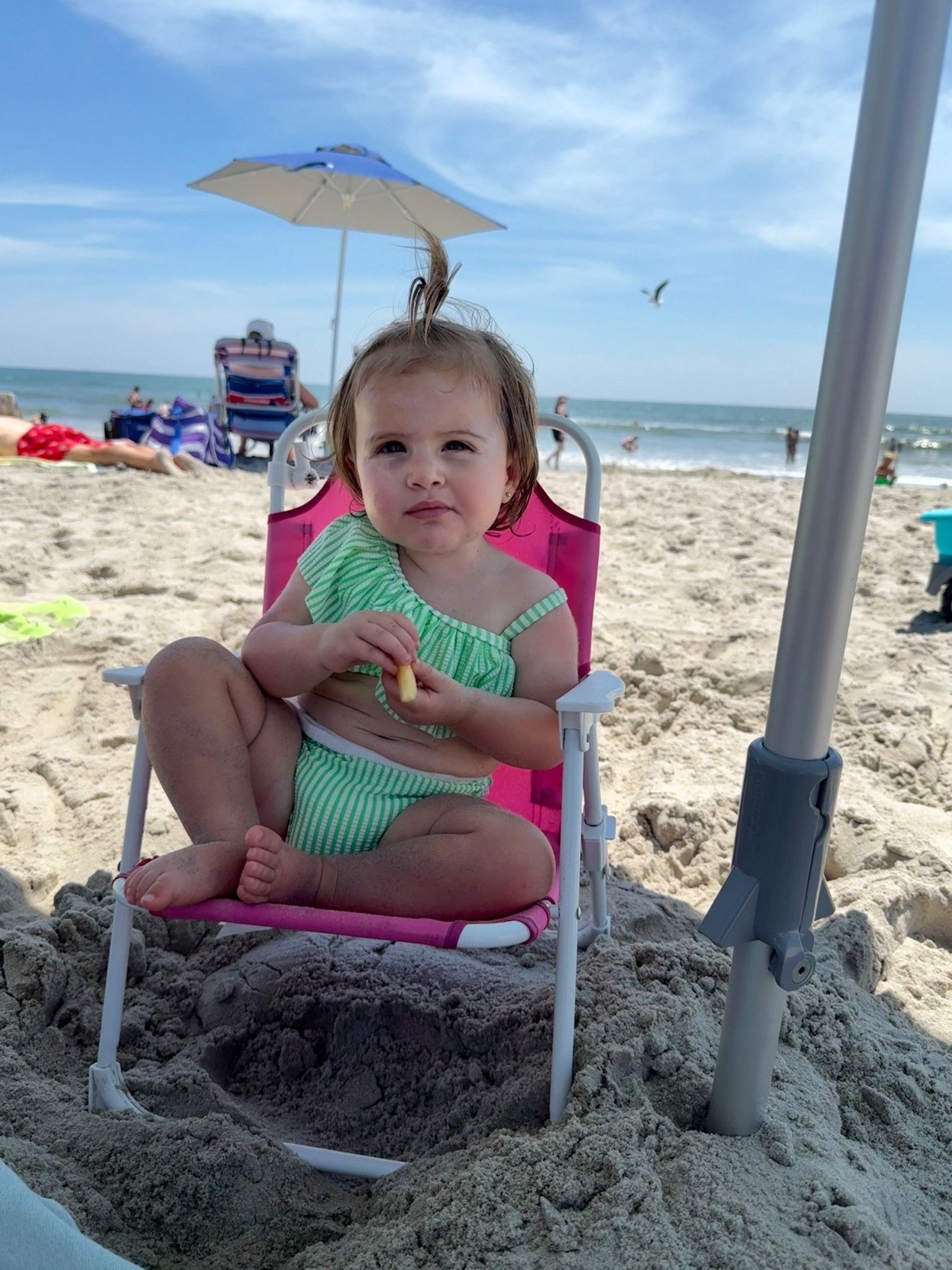 perfect beach chair for your one year old / toddler 

#LTKTravel #LTKSwim #LTKFindsUnder50