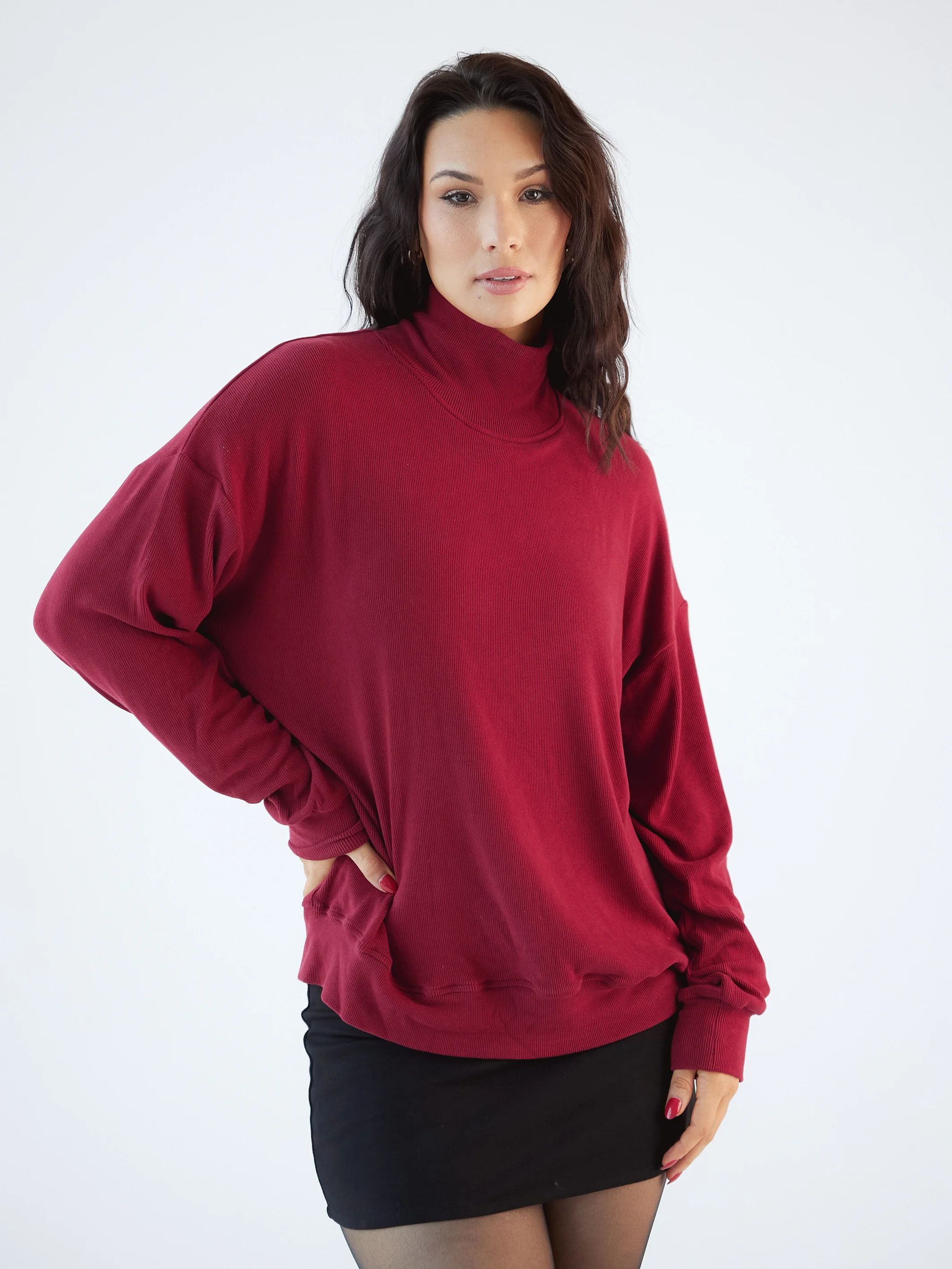 Turtleneck Oversized Sweater Brami | Klassy Network