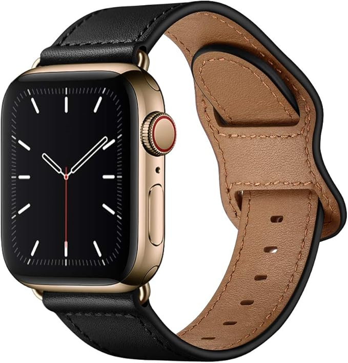 KYISGOS Compatible with iWatch Band 42mm (Series 10) 41mm 40mm 38mm, Genuine Leather Replacement ... | Amazon (US)