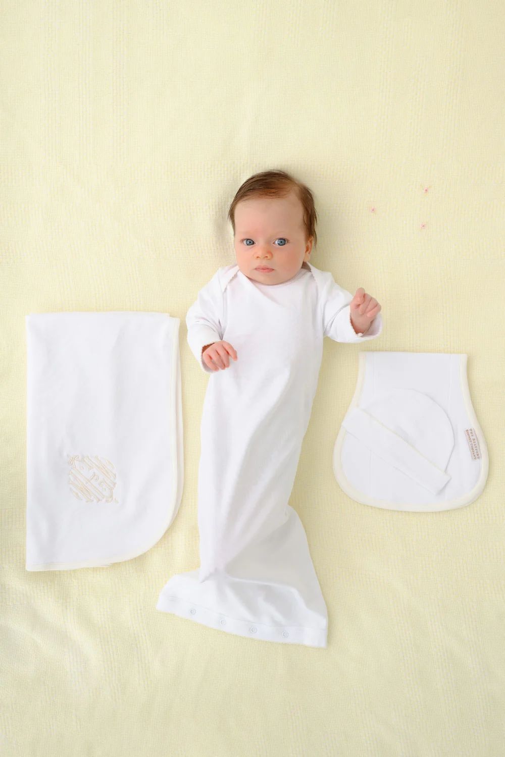 Darling Debut Gift Set (Unisex) - Worth Avenue White with Palmetto Pearl | The Beaufort Bonnet Company