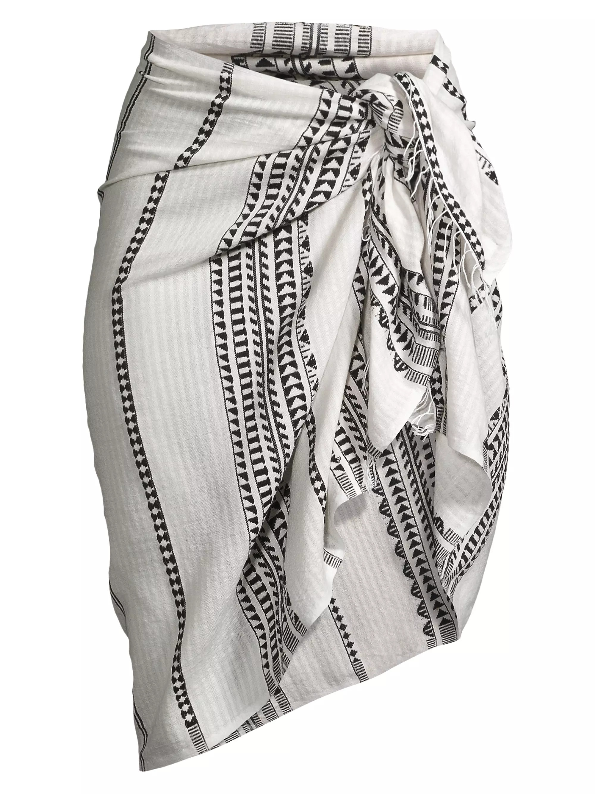 Lema Cotton Geometric Sarong | Saks Fifth Avenue
