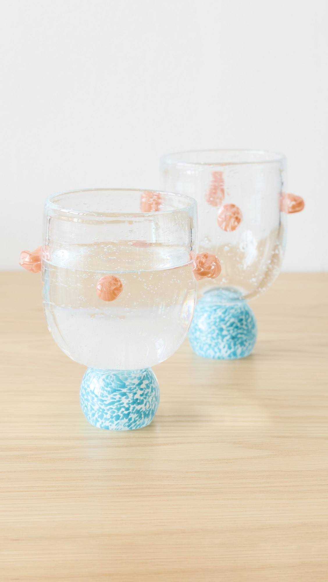 Laetitia Rouget Set of Four Dotty Blue Glasses | Shopbop | Shopbop