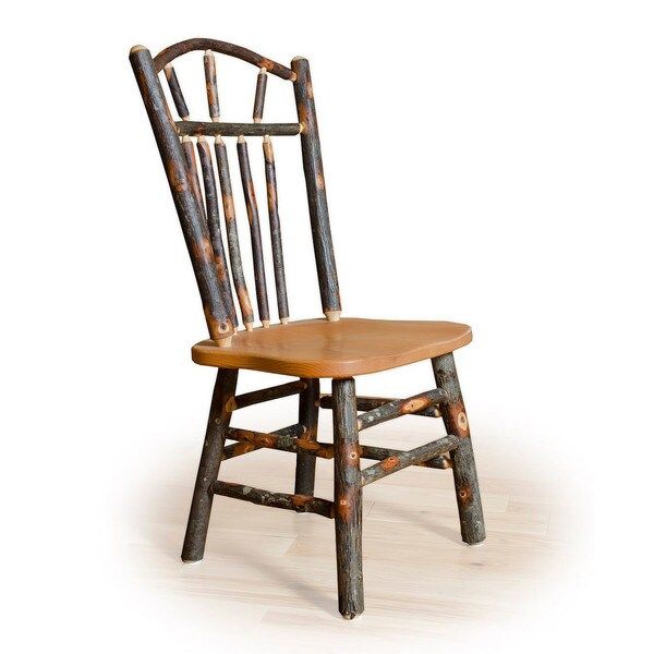 Two Wagon Wheel Rustic Dining Chairs - Hickory & Oak or All Hickory | Bed Bath & Beyond