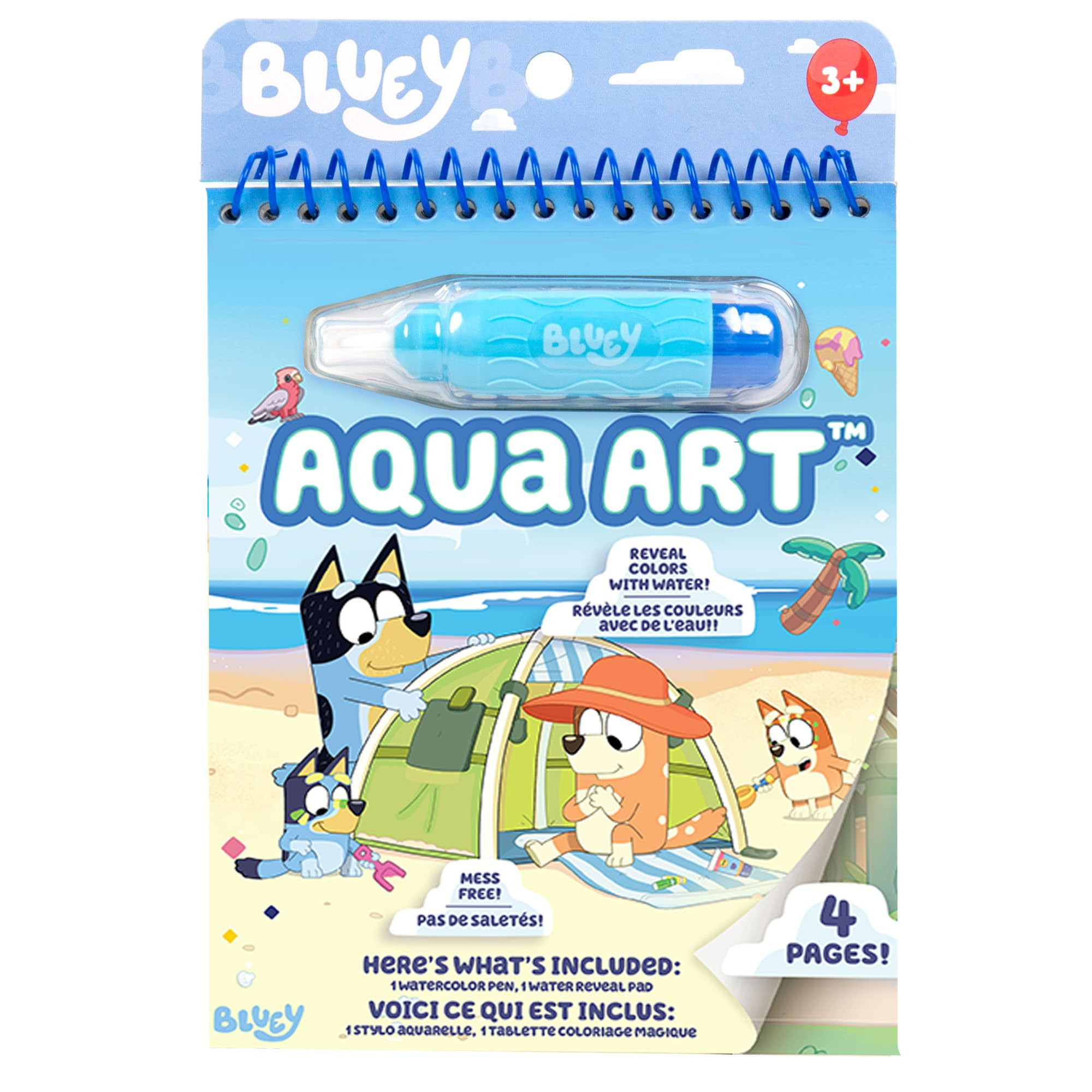 Horizon Group USA Bluey Aqua Art - Reusable Water Reveal Activity Pages With Water Pen for No-Mes... | Amazon (US)