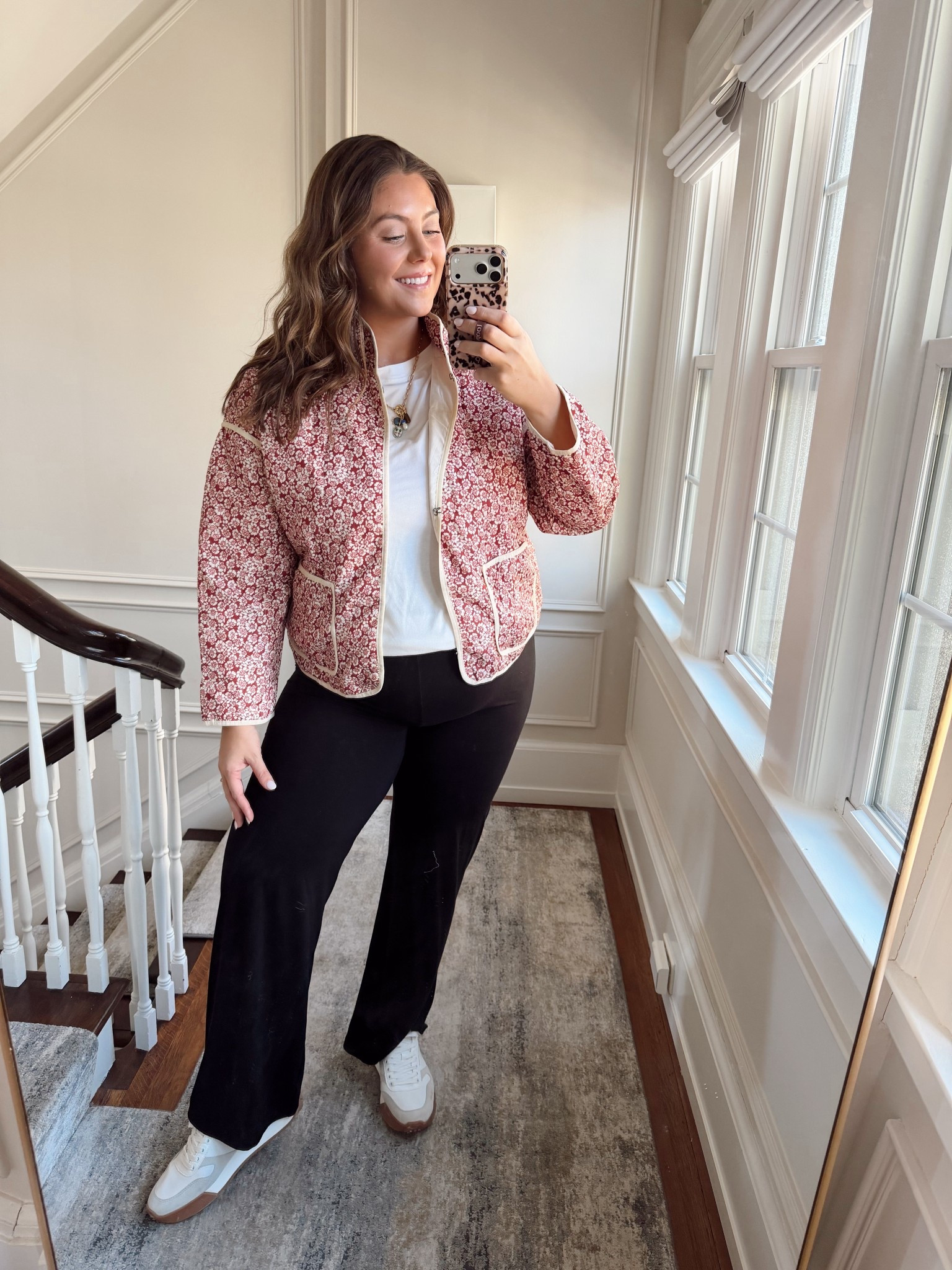 Spring outfit inspo - wearing size XXL in jacket & long sleeve, XL in pants (sharing similar styles). 

#LTKMidsize #LTKmomlife #LTKootd