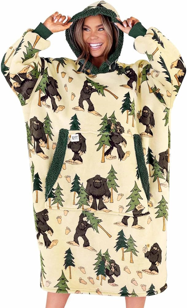 LazyOne Oversized Blanket Hoodie, Oversized Hoodies for Women and Men, One Size Fits All Wearable... | Amazon (US)