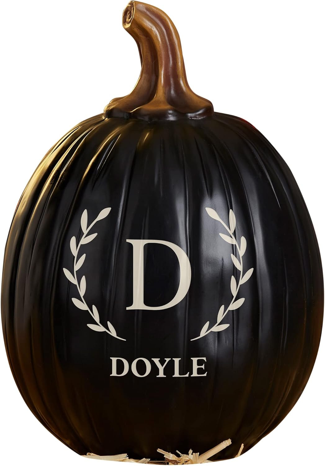 Personalization Universe Laurel Initial Personalized Monogram Pumpkin - Handcrafted Resin Fall Ha... | Amazon (US)