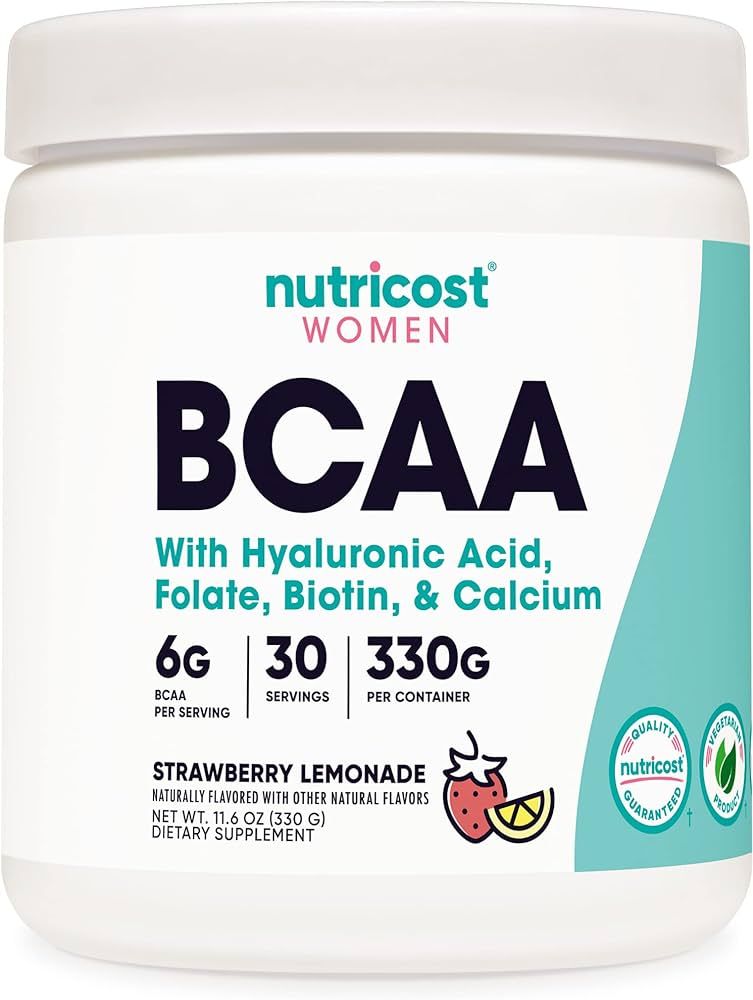Nutricost BCAA for Women (Strawberry Lemonade, 30 Servings) - Formulated Specifically for Women -... | Amazon (US)