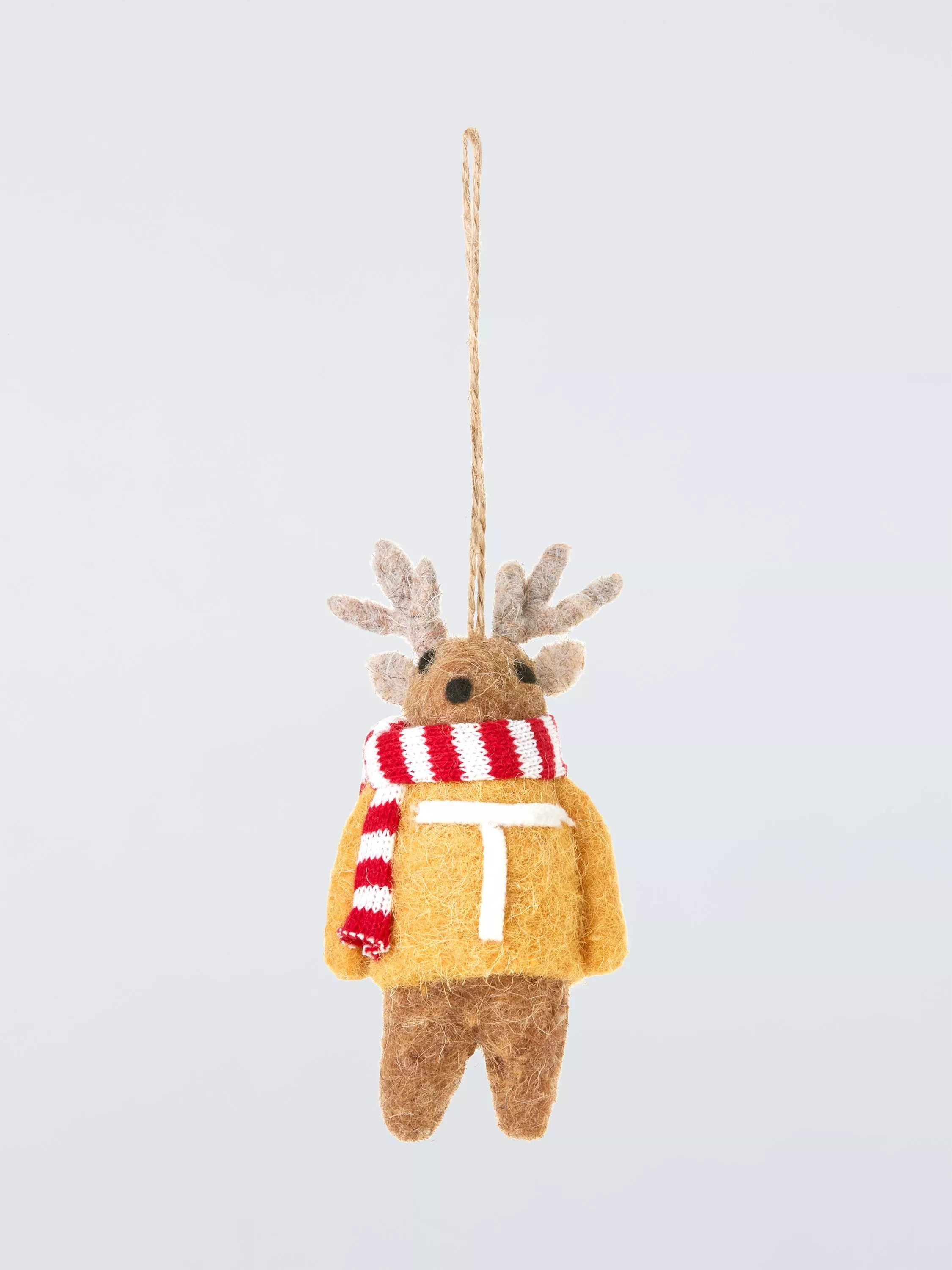John Lewis Reindeer Alphabet Tree Decoration | John Lewis (UK)