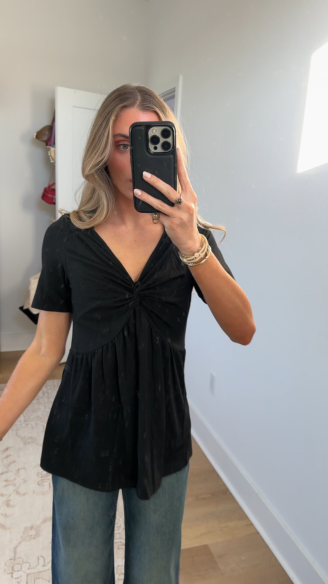 Amazon size small ETCYY Womens Front Knotted V-Neck Blouse Summer Short Sleeve T Shirts Dressy Casual Sexy Tee Shirt Baby Doll Tunic Tops

#LTKootd #LTKSaleAlert #LTKWorkwear