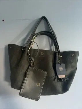 House of Harlow Green Suede Bag | Poshmark