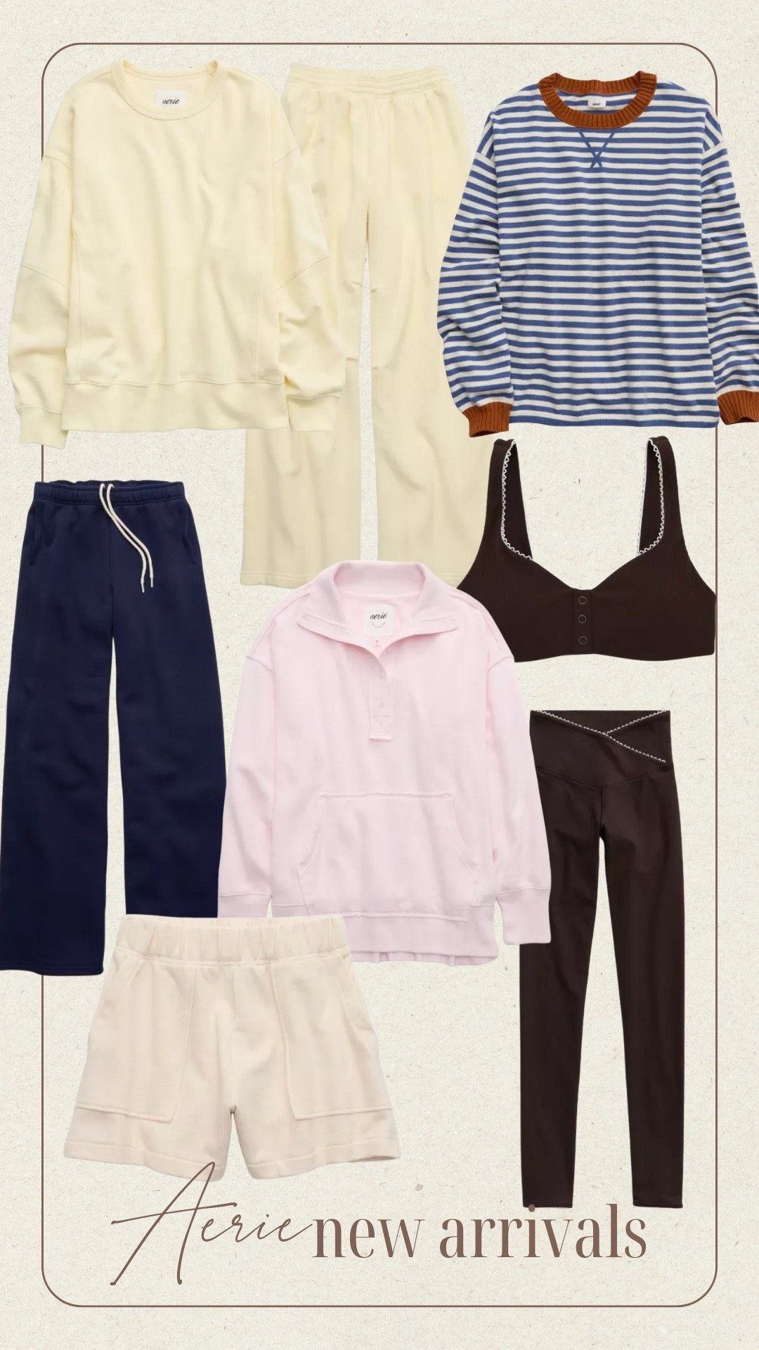 New arrivals from Aerie! Loving all of the spring colors! 

Aerie, loungewear, matching set 



#LTKFindsUnder50 #LTKFindsUnder100 #LTKootd