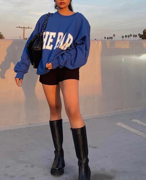 VARSITY SWEATSHIRT COBALT | The Bar