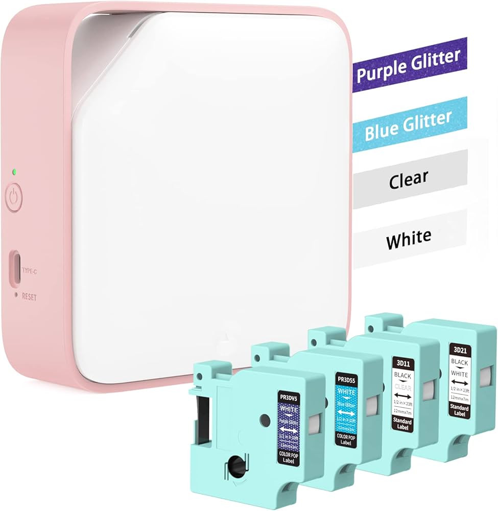 Vixic Thermal Label Printer D1600 Label Maker Machine, Compact Label Printer, Bluetooth Label Mak... | Amazon (US)