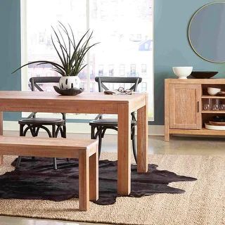 Grain Wood Furniture Solid Pine Montauk Dining Table - Barnwood | Bed Bath & Beyond