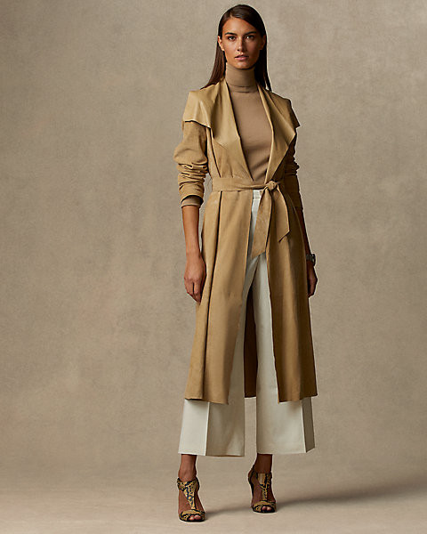 Leonarda Lamb-Suede Coat | Ralph Lauren (UK)