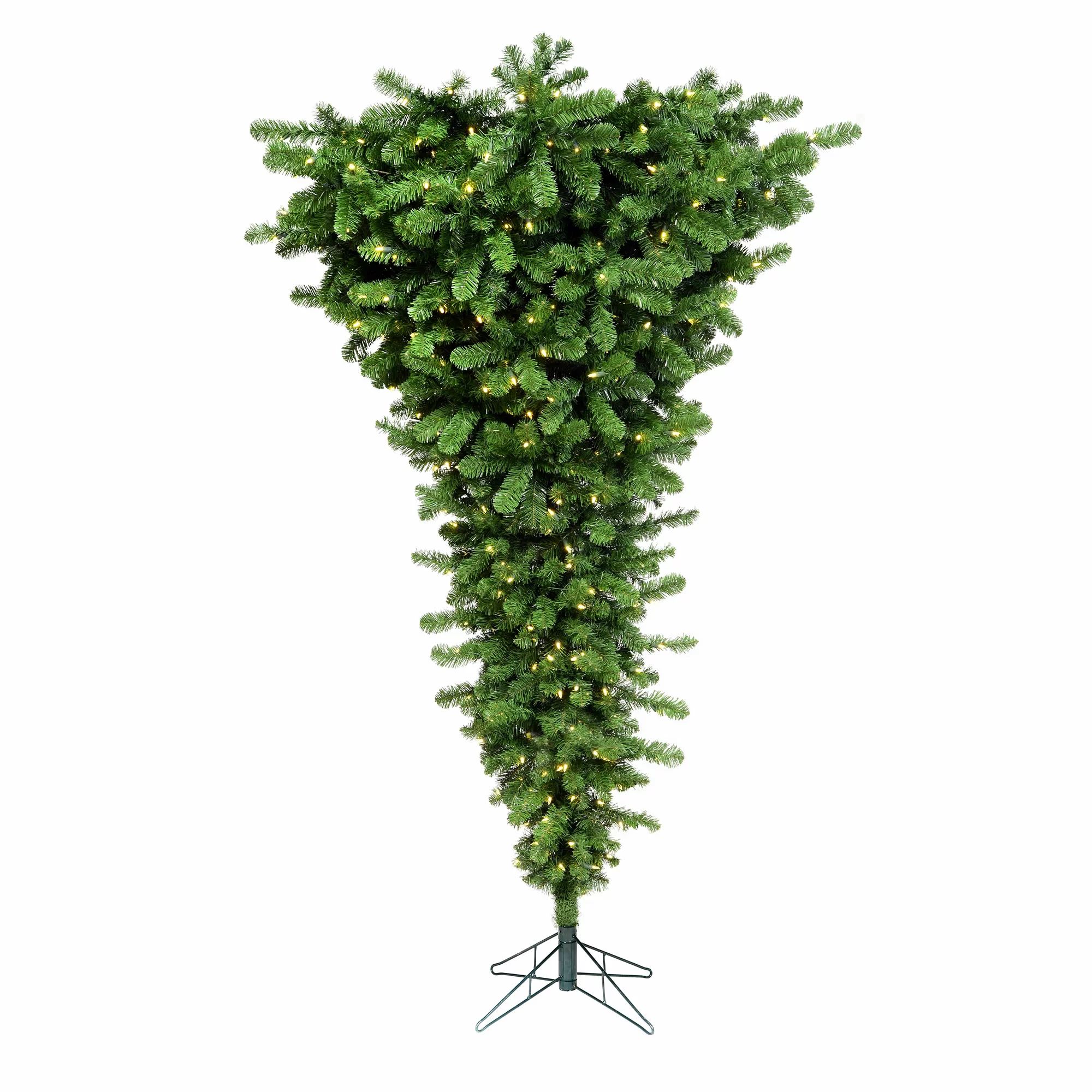 7.5' Green Artificial Christmas Tree with 500 Clear/White LightsSee More by The Holiday Aisle®Ra... | Wayfair North America