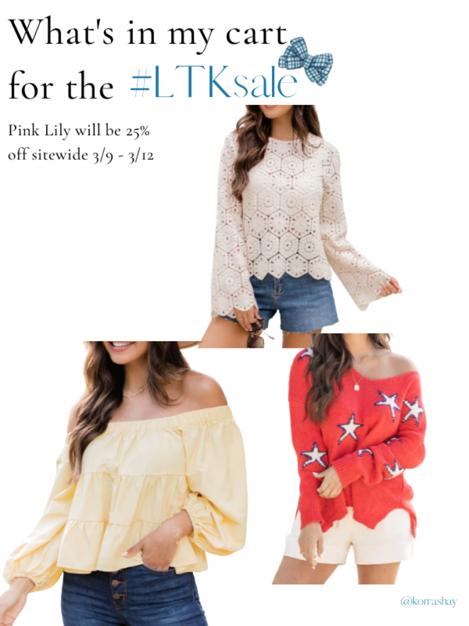 LTKsale what’s in my cart! Pink lily will be 25 percent off from March 9th to 12th 💕 so get your carts planned and ready to jump on these amazing deals!

#LTKSale #LTKFind #LTKstyletip