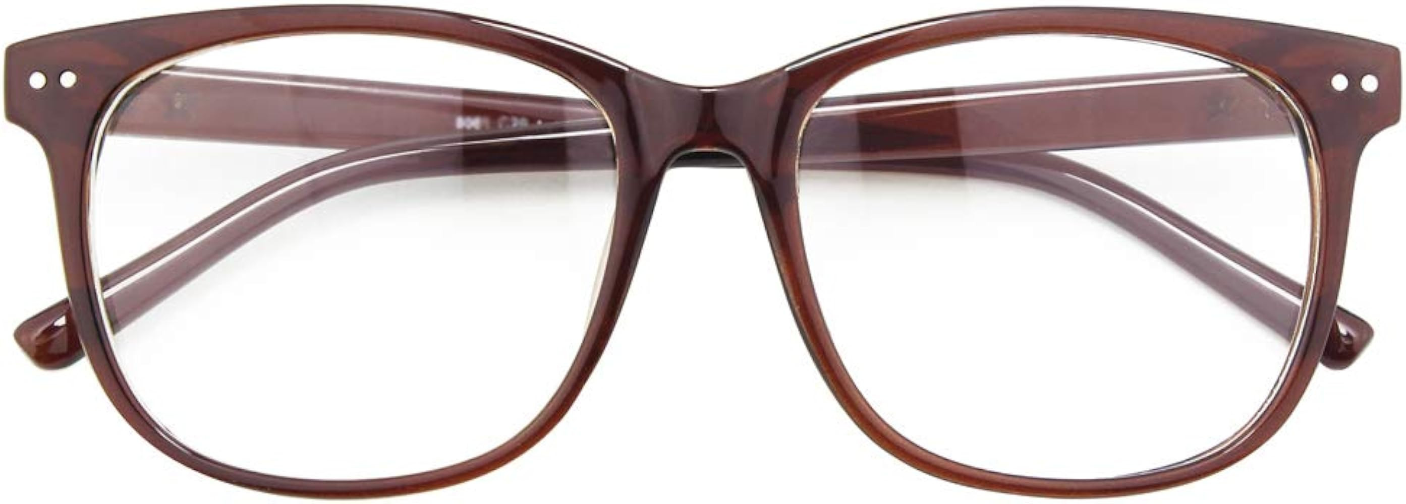 GQUEEN Fake Non Prescription Glasses Clear Lens for Women Men Oversized Frame UV400 Protection, 2... | Amazon (US)