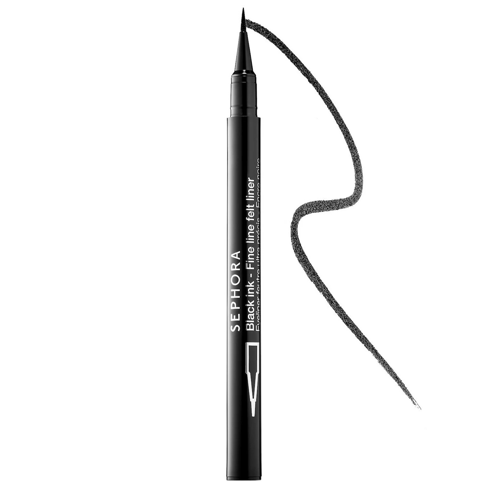 SEPHORA COLLECTION Fine Line Waterproof Felt Tip Liquid Eyeliner, Size: .17Oz, Black | Kohl's