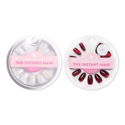 Olive & June Press-On Nails - Effect Pack - Pink Goldfish/Velvet Obsessed - 84ct/2pk | Target