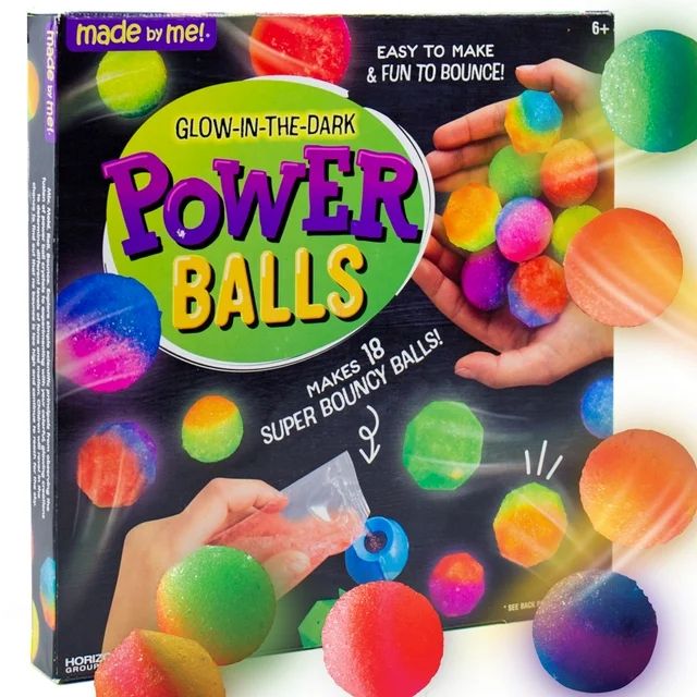 Made By Me Glow-in-the-Dark Power Balls Craft Kit, Child, Ages 6+ | Walmart (US)