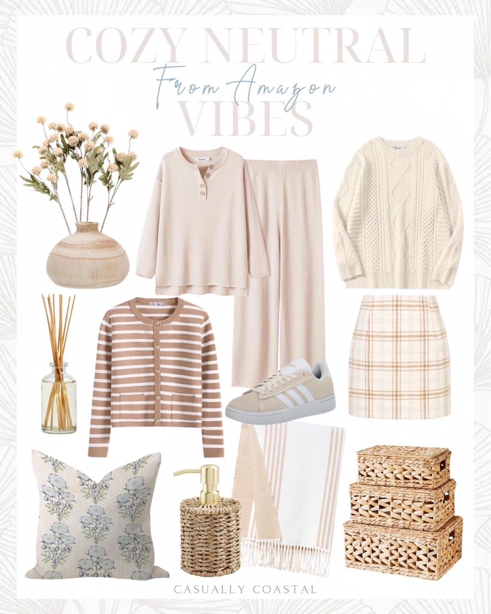 Cozy Neutral Vibes From Amazon

Amazon sweater, Amazon skirt, Amazon baskets, Amazon vase, Amazon throw pillows, Amazon cardigan, coastal sweater, coastal cardigan, Amazon matching set, Amazon sneakers, Amazon throw blanket, Amazon faux flowers, scented reed diffuser set, mud pie woven seagrass soap pump, oversized loose waffle knit sweater set, faux silk mini chrysanth with stems, neutral wood vase, adidas women’s grand court alpha sneaker, tan and white sneakers, coastal decorative throw blanket, neutral blanket, Amazon pillow cover, striped cardigan sweater, cropped knit lady jacket, oversized cable knit sweater, plaid mini skirt, plaid pencil skirt, wicker storage basket with lid 



#LTKFindsUnder50 #LTKFindsUnder100 #LTKHome