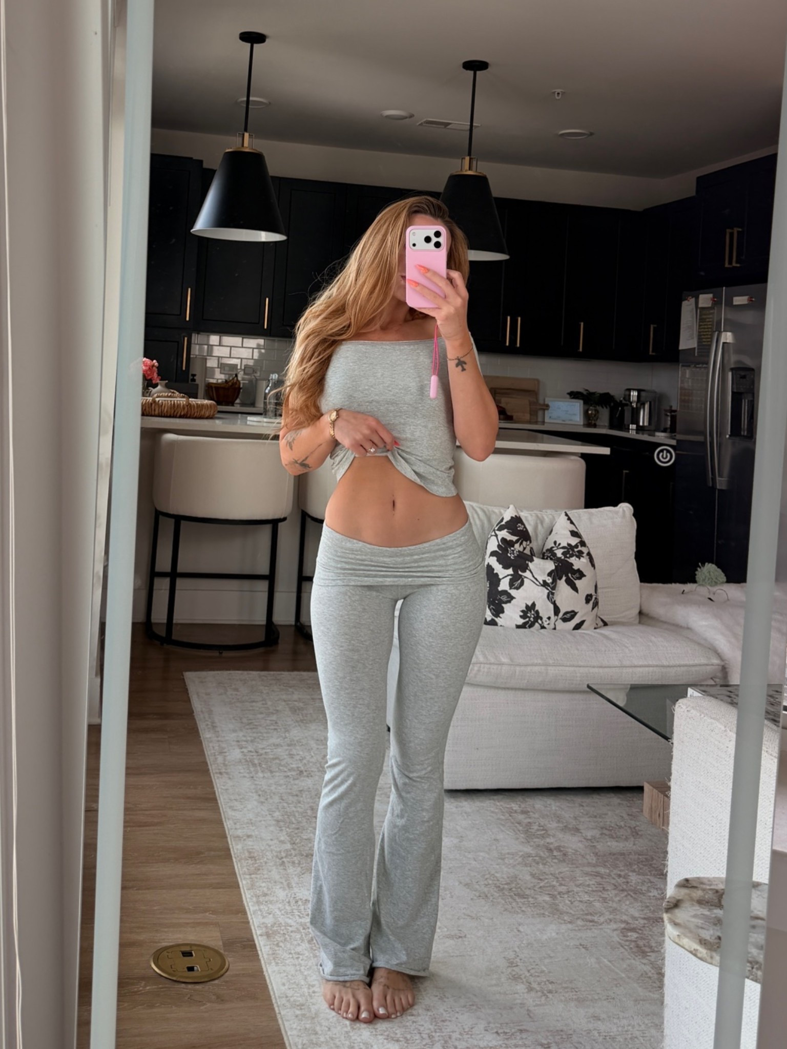 The comfiest lounge set and I’m loving this gray color  🤍￼

#LTKootd #LTKgrwm #LTKfitnessgoals