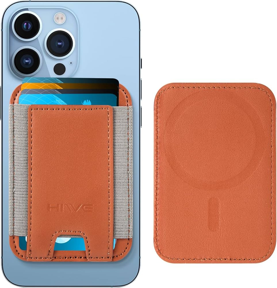 HiWe For Magsafe Wallet, Magnetic Card Wallet Holder for iPhone 15/14/13/12 Series, Leather Walle... | Amazon (US)