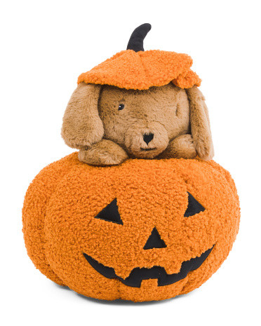 21x18 Peek A Boo Halloween Dog Pillow | TJ Maxx