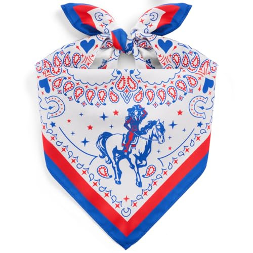 Amazon.com: xo, Fetti American Cowgirl Bandana, 27" x 27" | Last Rodeo Bachelorette Party, Wester... | Amazon (US)