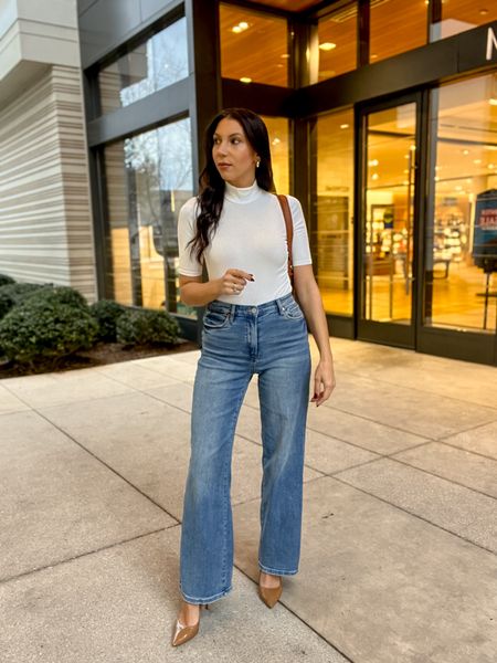 Elevated everyday outfit from Amazon Fashion. These wide leg jeans have the perfect amount of stretch to them and fit like a glove. 

#LTKfindsunder100 #LTKfindsunder50 #LTKstyletip