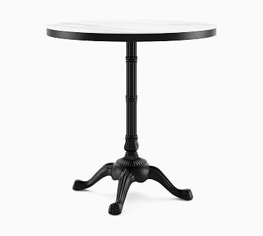 Outdoor 30" Round Pedestal Bistro Dining Table | Pottery Barn (US)